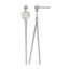 Stainless Steel Polished Drop Dangle Earrings for Women