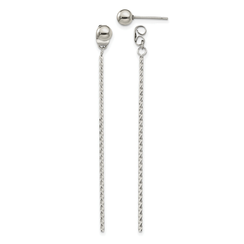 Stainless Steel Polished Drop Dangle Earrings for Women
