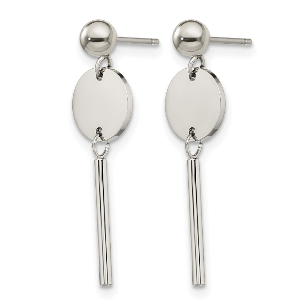 Stainless Steel Polished Drop Dangle Earrings for Women
