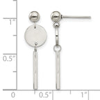 Stainless Steel Polished Drop Dangle Earrings for Women