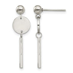 Stainless Steel Polished Drop Dangle Earrings for Women