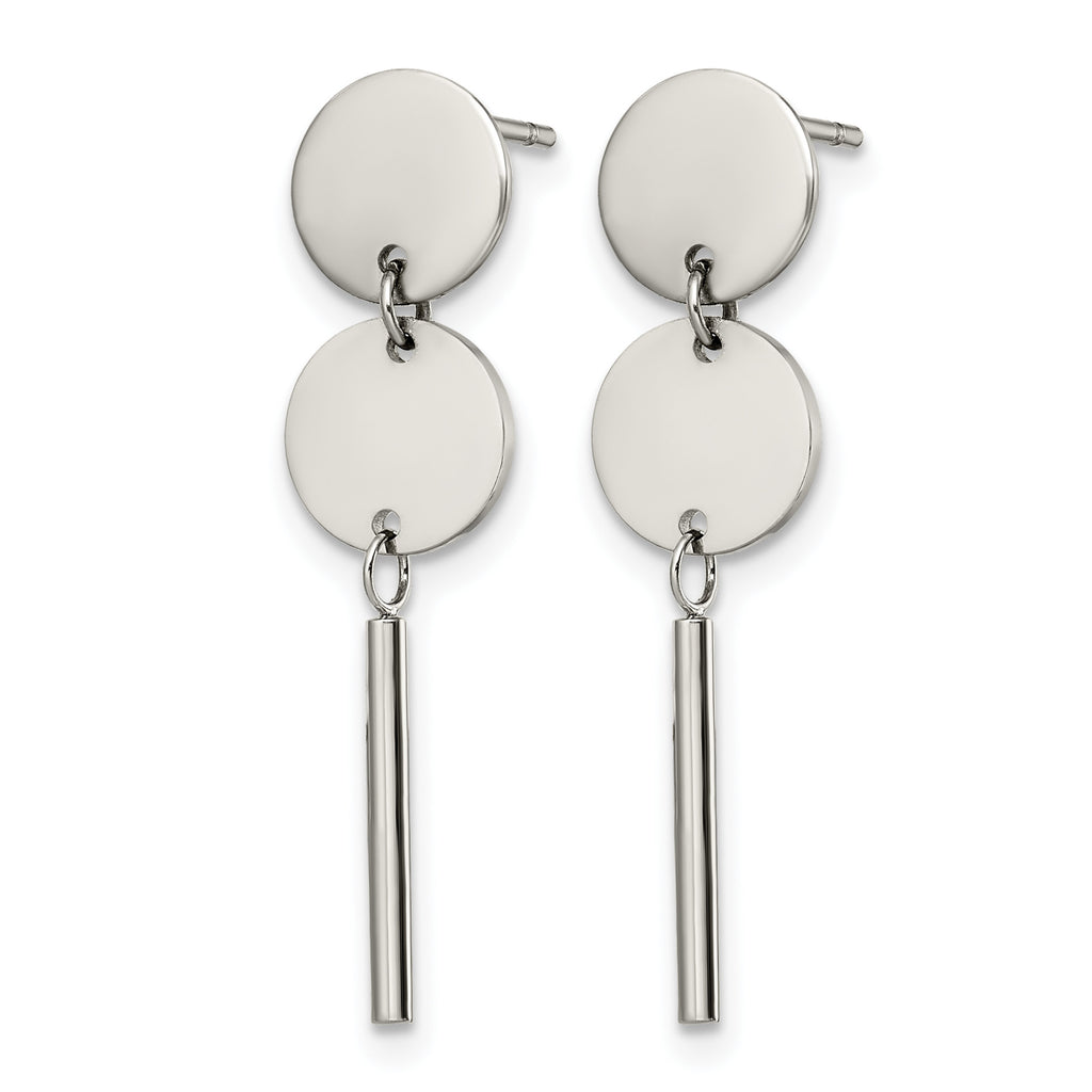 Stainless Steel Polished Drop Dangle Earrings for Women