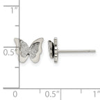 Stainless Steel Polished Button Earrings for Women
