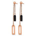 Stainless Steel Multi-Color Polished Drop Dangle Earrings for Women