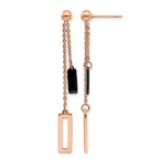 Stainless Steel Multi-Color Polished Drop Dangle Earrings for Women