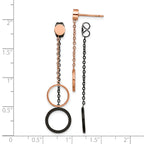 Stainless Steel Multi-Color Polished Drop Dangle Earrings for Women