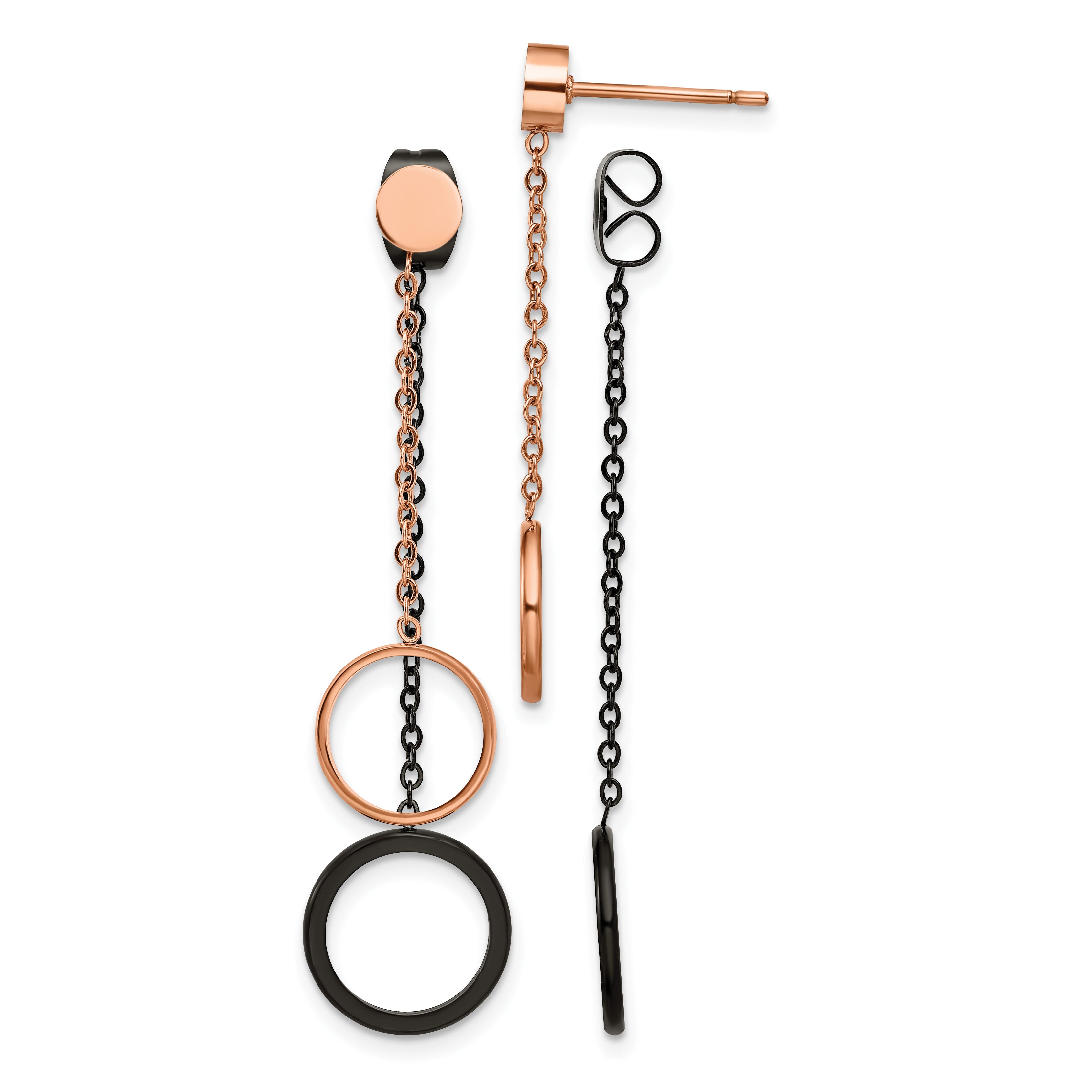 Stainless Steel Multi-Color Polished Drop Dangle Earrings for Women Main image