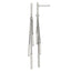 Chisel Stainless Steel Polished Bar Post Dangle Earrings