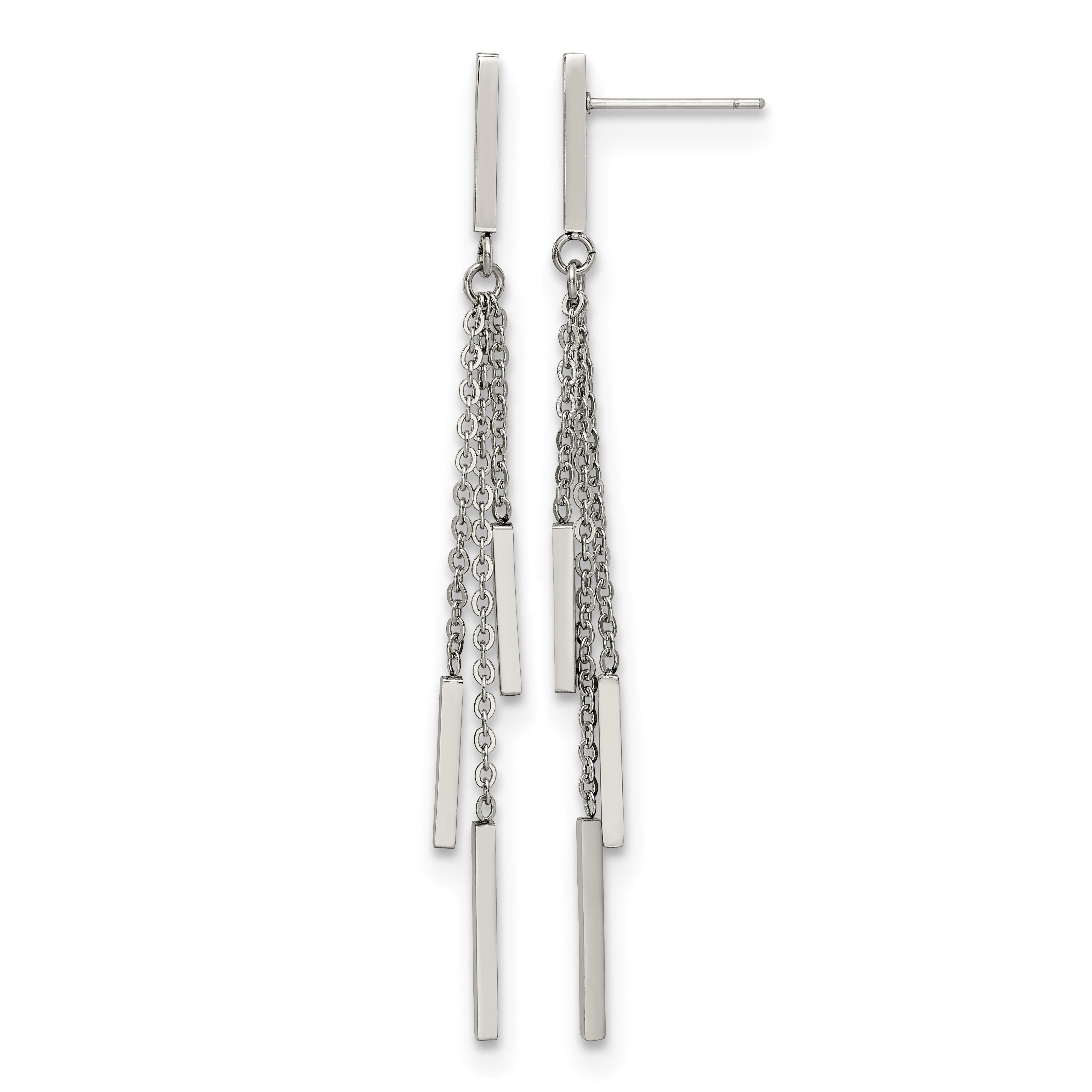 Stainless Steel Polished Drop Dangle Earrings for Women Main image