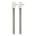 Stainless Steel Polished Drop Dangle Earrings for Women