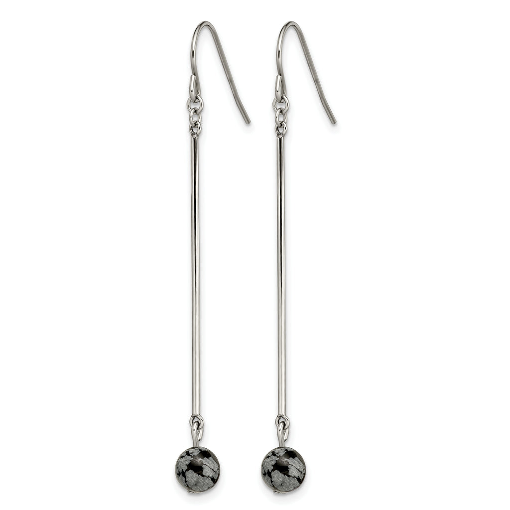 Stainless Steel Polished Drop Dangle Earrings for Women
