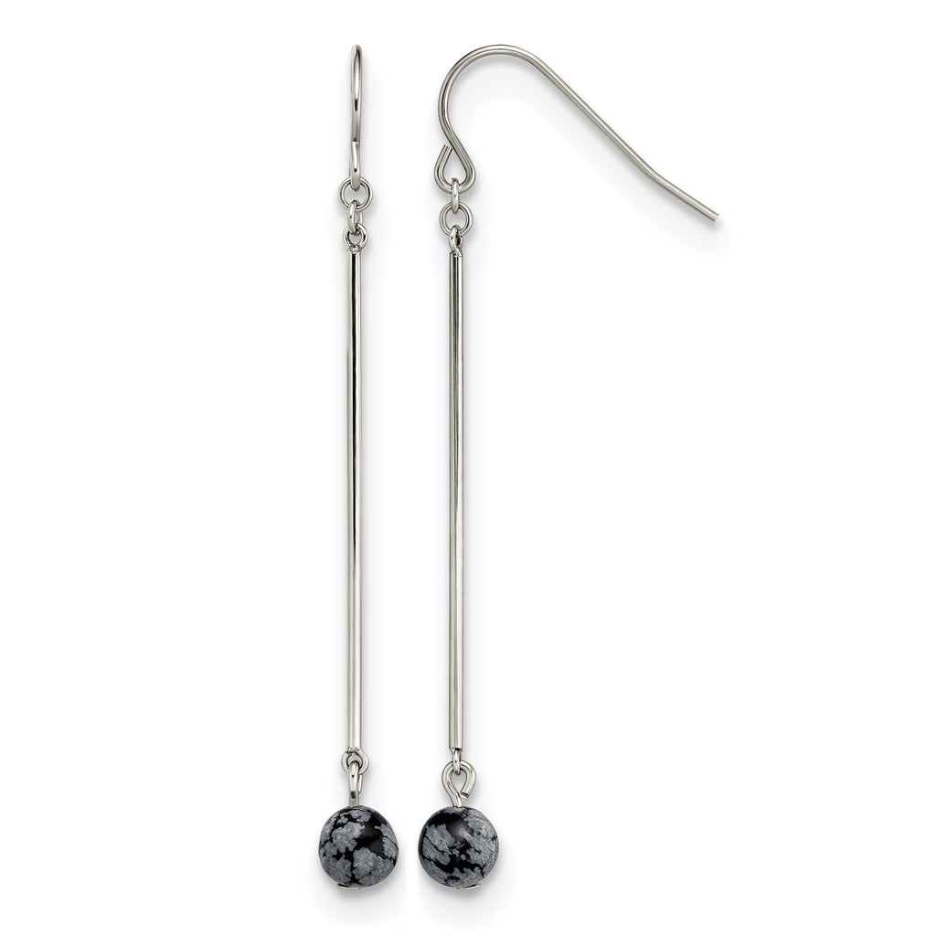 Stainless Steel Polished Drop Dangle Earrings for Women