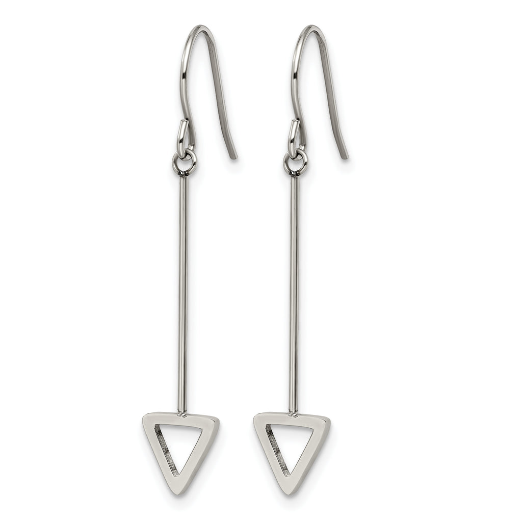 Stainless Steel Polished Drop Dangle Earrings for Women