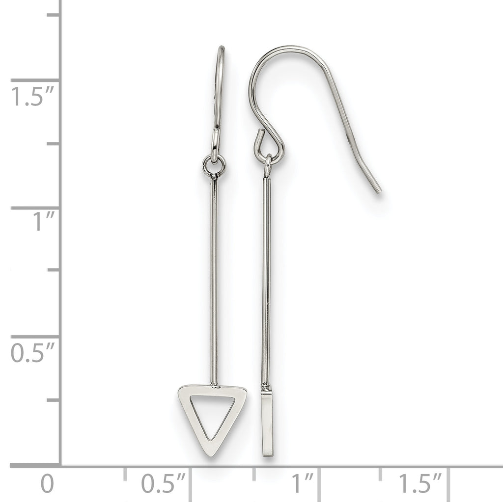 Stainless Steel Polished Drop Dangle Earrings for Women