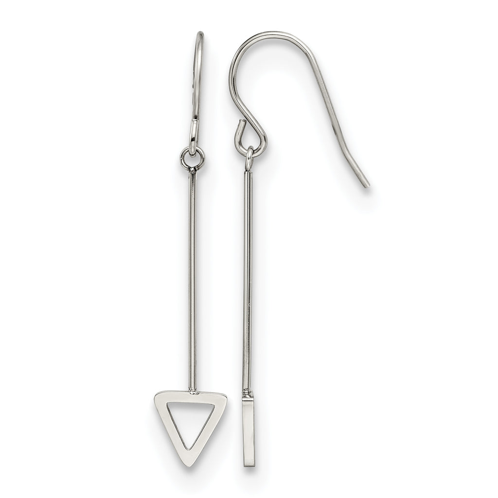 Stainless Steel Polished Drop Dangle Earrings for Women