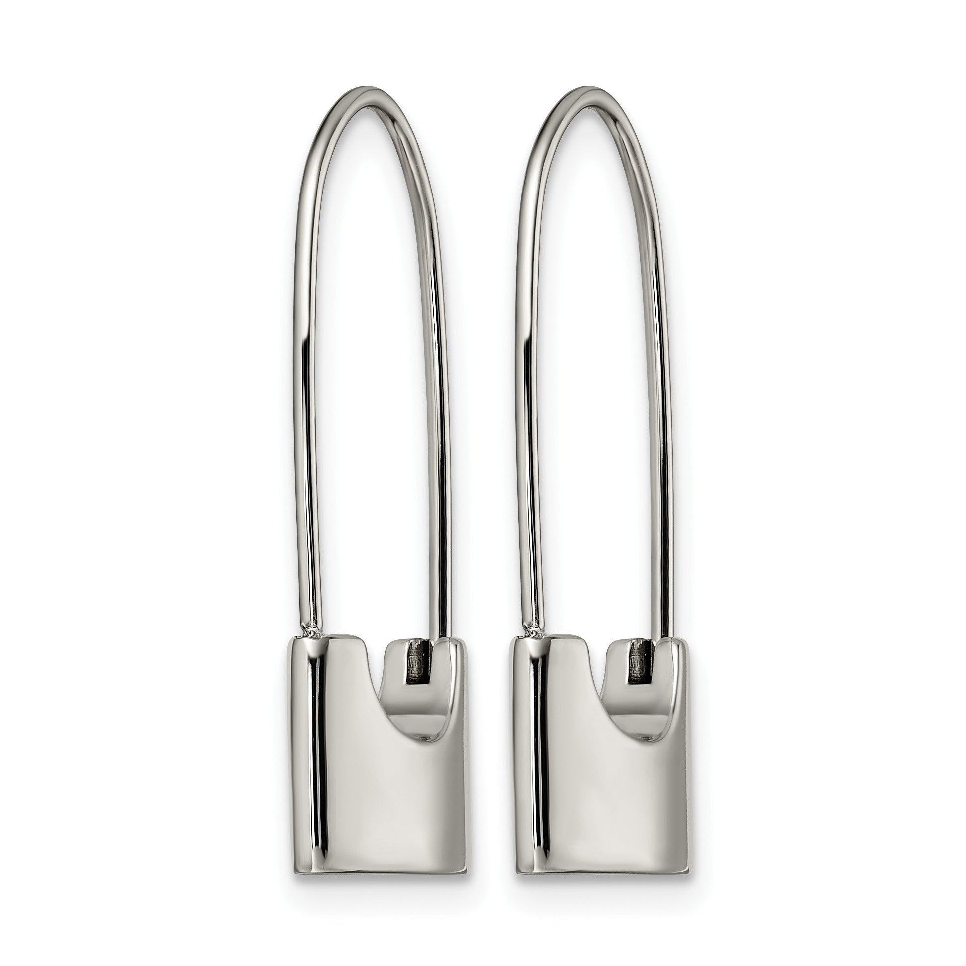 Stainless Steel Polished Drop Dangle Earrings for Women Secondary image