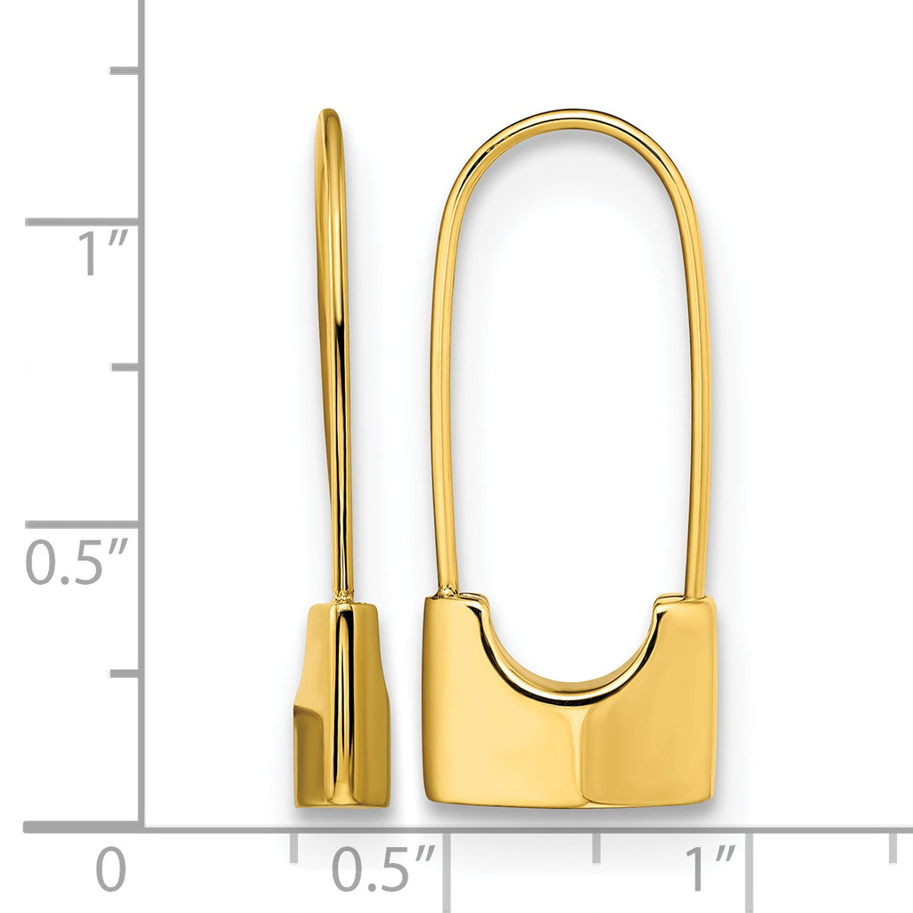 Stainless Steel Gold-Tone Polished Drop Dangle Earrings for Women
