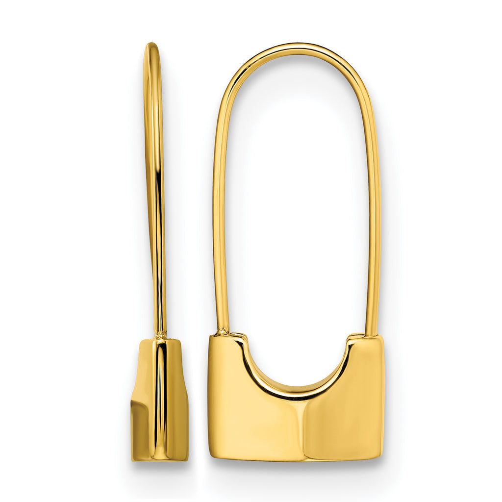 Stainless Steel Gold-Tone Polished Drop Dangle Earrings for Women