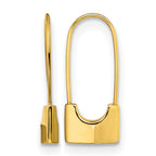 Stainless Steel Gold-Tone Polished Drop Dangle Earrings for Women