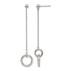 Stainless Steel Polished Drop Dangle Earrings for Women