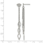 Stainless Steel Polished Drop Dangle Earrings for Women