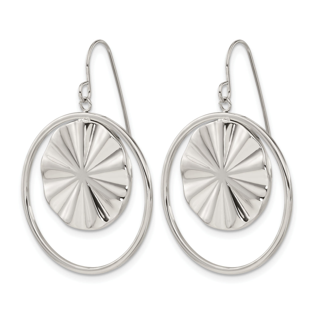 Stainless Steel Polished Drop Dangle Earrings for Women