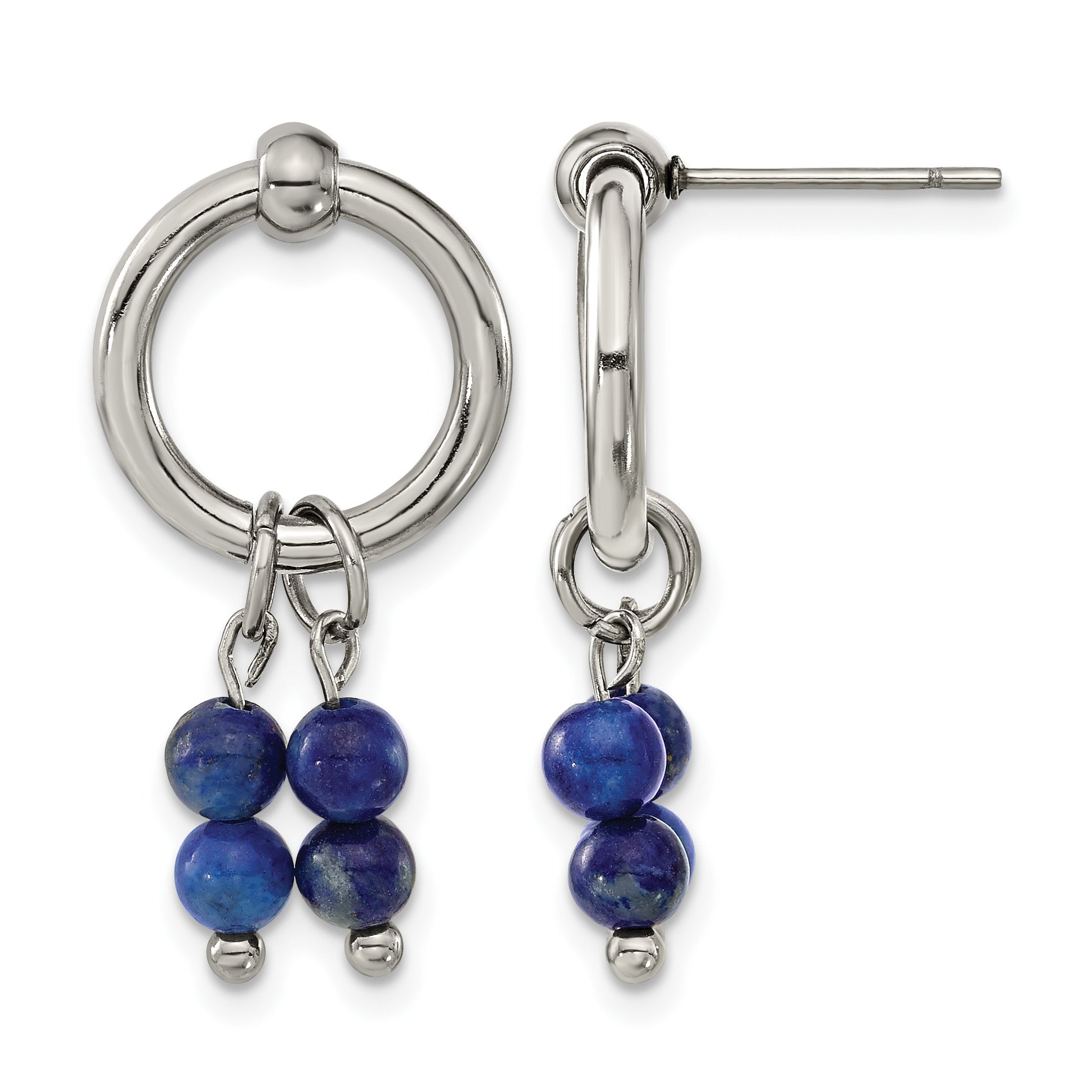 Stainless Steel Polished Drop Dangle Earrings for Women Main image
