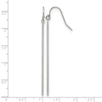 Stainless Steel Polished Drop Dangle Earrings