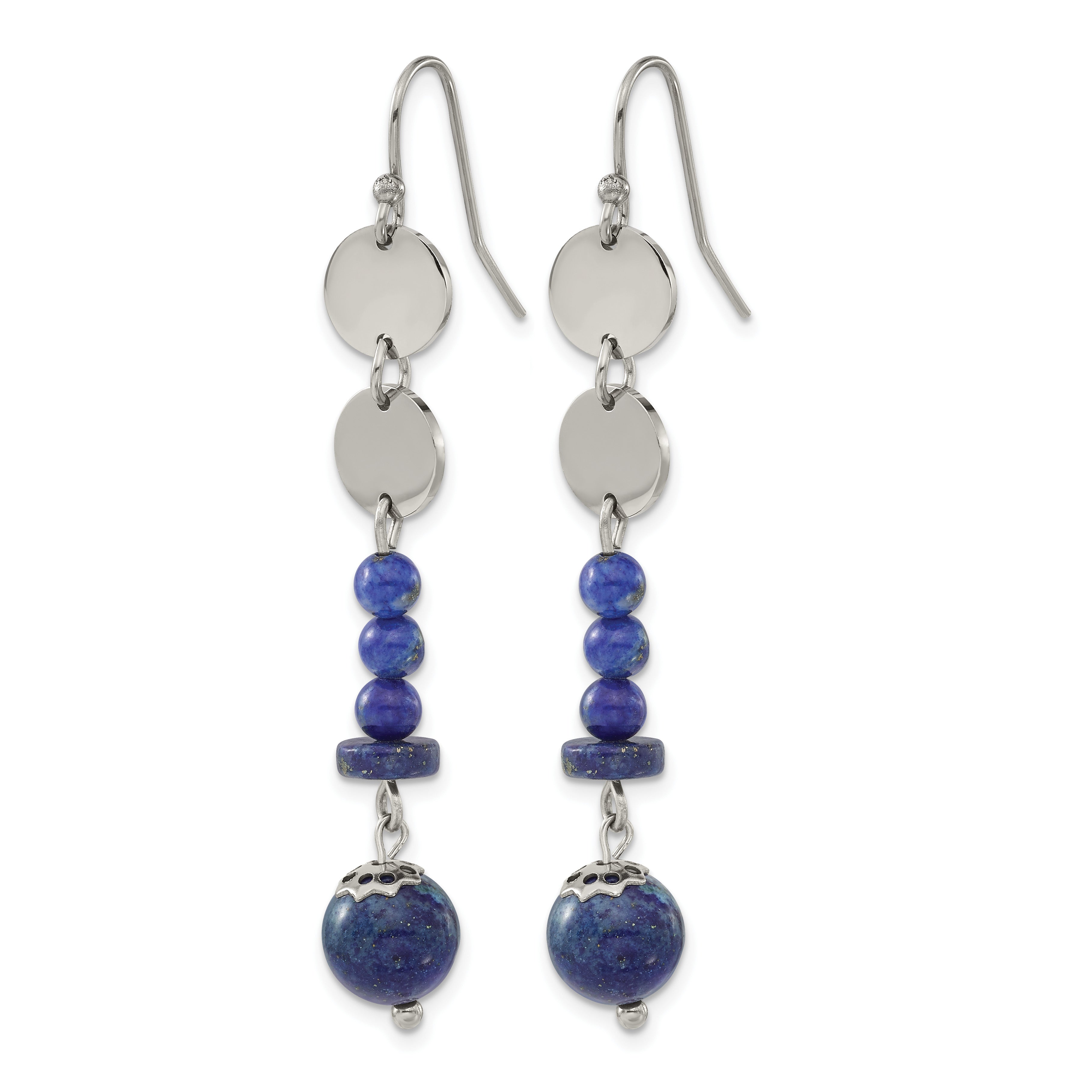 Stainless Steel Polished Drop Dangle Earrings for Women Secondary image