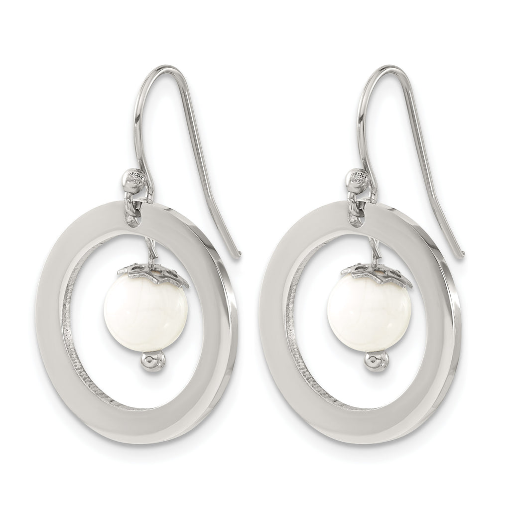 Stainless Steel Polished Drop Dangle Earrings for Women