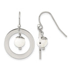 Stainless Steel Polished Drop Dangle Earrings for Women
