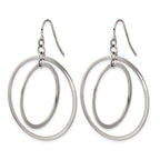 Stainless Steel Polished Drop Dangle Earrings for Women