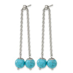 Stainless Steel Polished Drop Dangle Earrings for Women