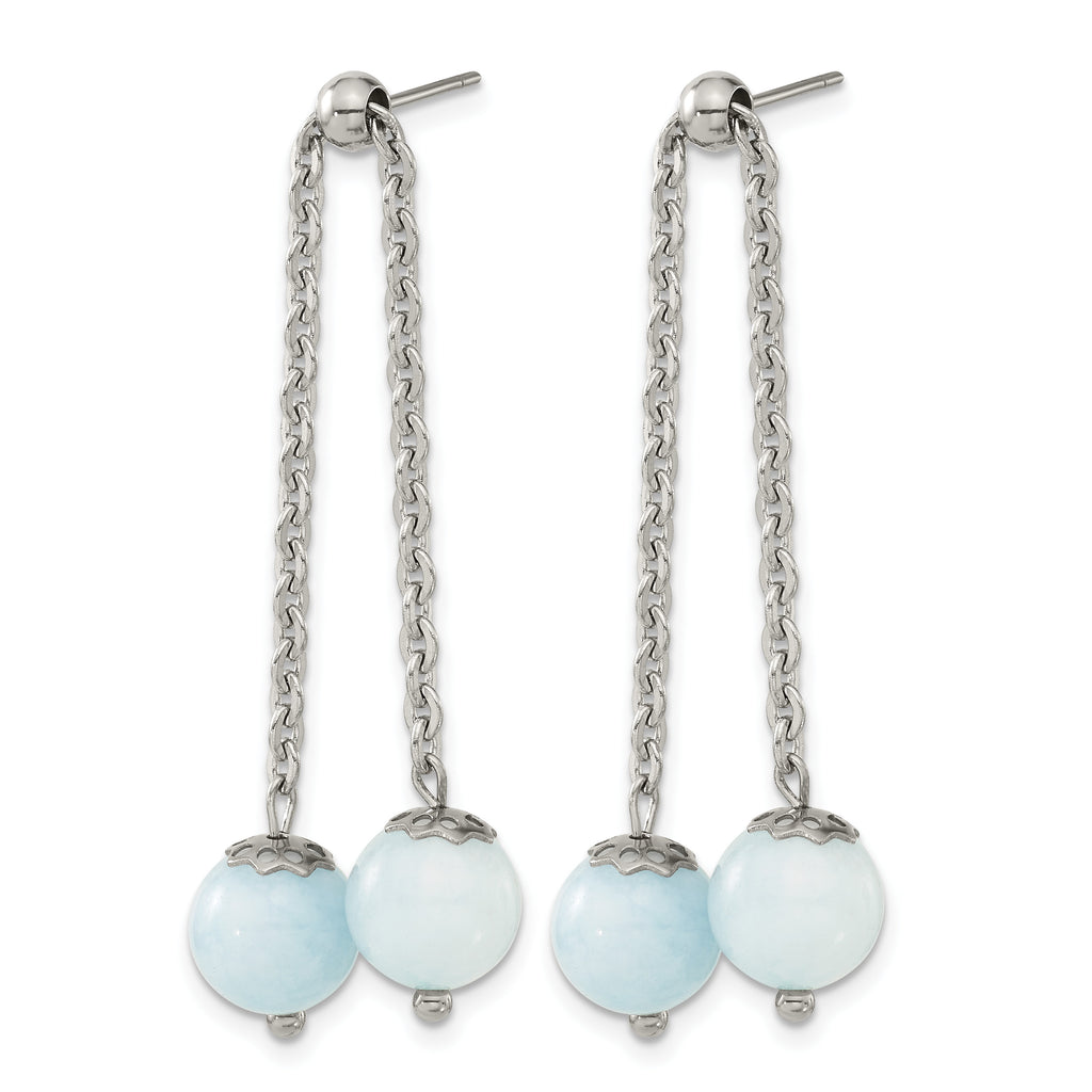 Stainless Steel Polished Drop Dangle Earrings for Women