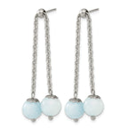 Stainless Steel Polished Drop Dangle Earrings for Women