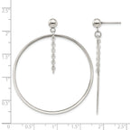 Stainless Steel Polished Drop Dangle Earrings for Women