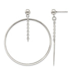Stainless Steel Polished Drop Dangle Earrings for Women