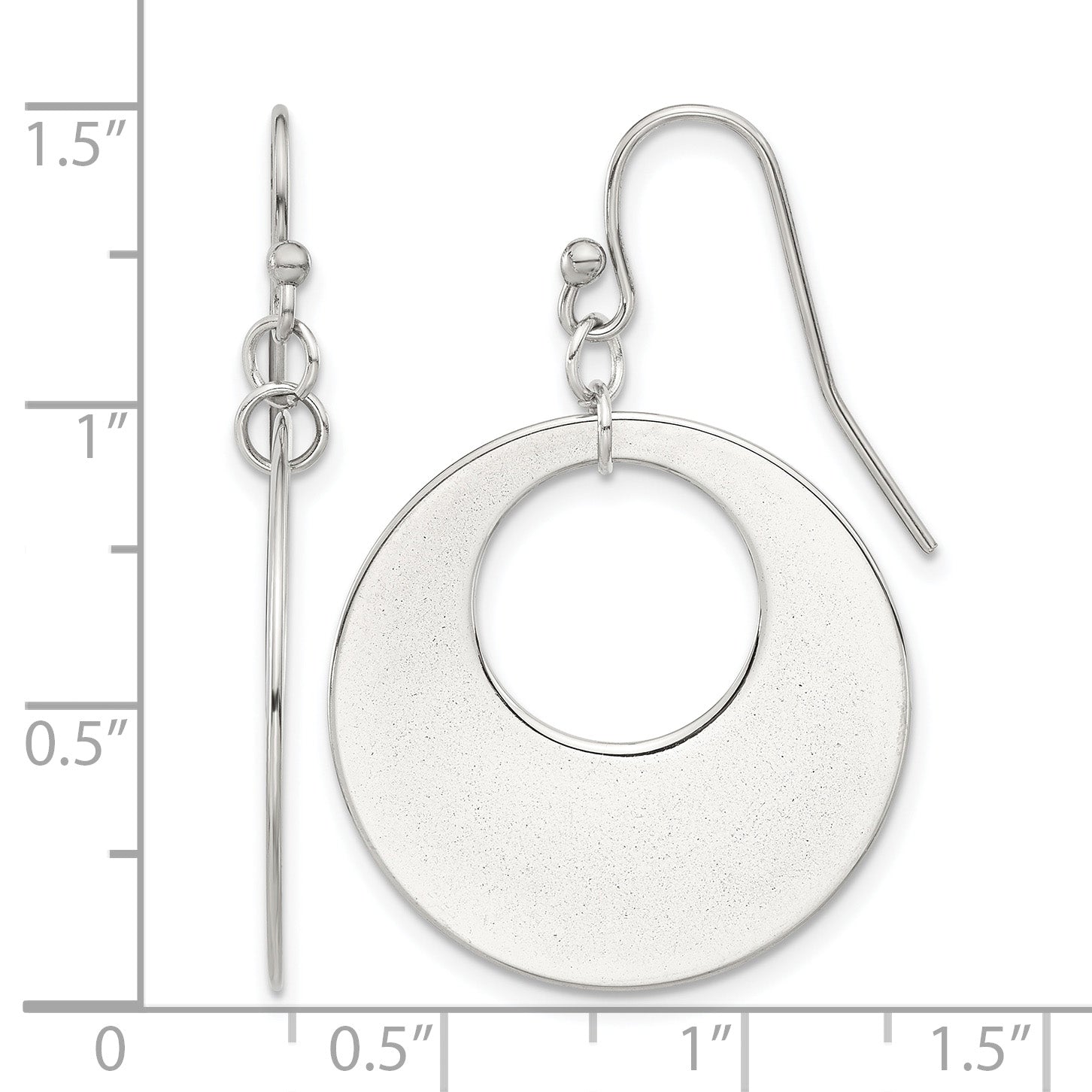Stainless Steel Polished Drop Dangle Earrings for Women
