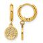 Stainless Steel Gold-Tone Polished Huggie Hoop Earrings for Women