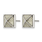 Stainless Steel Polished Stud Earrings for Men