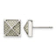 Stainless Steel Polished Stud Earrings for Men