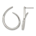 Stainless Steel Polished Hoop Earrings for Women