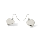 Stainless Steel Polished Heart Drop Dangle Earrings for Women