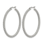 Stainless Steel Polished Hoop Earrings for Women