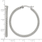 Stainless Steel Polished Hoop Earrings for Women