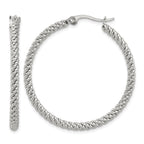Stainless Steel Polished Hoop Earrings for Women