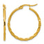 Stainless Steel Gold-Tone Polished Hoop Earrings for Women