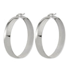 Stainless Steel Polished Hoop Earrings for Women