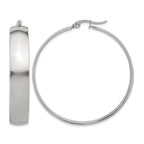 Stainless Steel Polished Hoop Earrings for Women