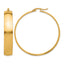 Stainless Steel Gold-Tone Polished Hoop Earrings for Women